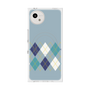 プレミアムスクエアケース with SnapMag［ Nordic Argyle - Blue ］