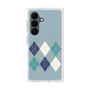 プレミアムスクエアケース with SnapMag［ Nordic Argyle - Blue ］