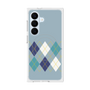 プレミアムスクエアケース with SnapMag［ Nordic Argyle - Blue ］