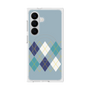 プレミアムスクエアケース with SnapMag［ Nordic Argyle - Blue ］
