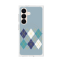 プレミアムスクエアケース with SnapMag［ Nordic Argyle - Blue ］