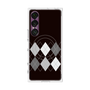プレミアムスクエアケース with SnapMag［ Nordic Argyle - Black ］