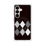 プレミアムスクエアケース with SnapMag［ Nordic Argyle - Black ］