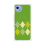 プレミアムスクエアケース with SnapMag［ Nordic Argyle - Green ］