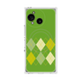 プレミアムスクエアケース with SnapMag［ Nordic Argyle - Green ］