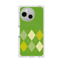 プレミアムスクエアケース with SnapMag［ Nordic Argyle - Green ］