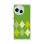 プレミアムスクエアケース with SnapMag［ Nordic Argyle - Green ］