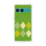 プレミアムスクエアケース with SnapMag［ Nordic Argyle - Green ］