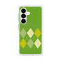 プレミアムスクエアケース with SnapMag［ Nordic Argyle - Green ］