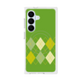 プレミアムスクエアケース with SnapMag［ Nordic Argyle - Green ］