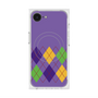 プレミアムスクエアケース with SnapMag［ Nordic Argyle - Purple ］