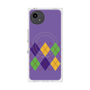 プレミアムスクエアケース with SnapMag［ Nordic Argyle - Purple ］
