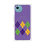 プレミアムスクエアケース with SnapMag［ Nordic Argyle - Purple ］