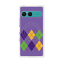 プレミアムスクエアケース with SnapMag［ Nordic Argyle - Purple ］