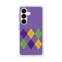 プレミアムスクエアケース with SnapMag［ Nordic Argyle - Purple ］