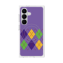 プレミアムスクエアケース with SnapMag［ Nordic Argyle - Purple ］