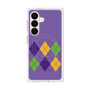 プレミアムスクエアケース with SnapMag［ Nordic Argyle - Purple ］
