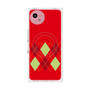 プレミアムスクエアケース with SnapMag［ Nordic Argyle - Red ］
