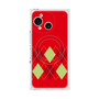 プレミアムスクエアケース with SnapMag［ Nordic Argyle - Red ］