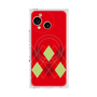 プレミアムスクエアケース with SnapMag［ Nordic Argyle - Red ］