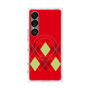 プレミアムスクエアケース with SnapMag［ Nordic Argyle - Red ］