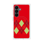 プレミアムスクエアケース with SnapMag［ Nordic Argyle - Red ］