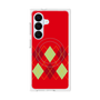 プレミアムスクエアケース with SnapMag［ Nordic Argyle - Red ］