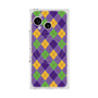 プレミアムスクエアケース with SnapMag［ Argyle - Purple ］