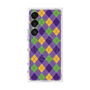 プレミアムスクエアケース with SnapMag［ Argyle - Purple ］