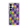 プレミアムスクエアケース with SnapMag［ Argyle - Purple ］