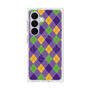 プレミアムスクエアケース with SnapMag［ Argyle - Purple ］