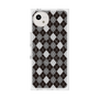 プレミアムスクエアケース with SnapMag［ Argyle - Black ］