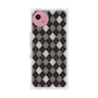 プレミアムスクエアケース with SnapMag［ Argyle - Black ］