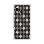 プレミアムスクエアケース with SnapMag［ Argyle - Black ］