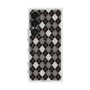 プレミアムスクエアケース with SnapMag［ Argyle - Black ］