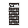 プレミアムスクエアケース with SnapMag［ Argyle - Black ］