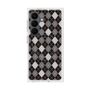 プレミアムスクエアケース with SnapMag［ Argyle - Black ］