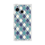 プレミアムスクエアケース with SnapMag［ Argyle - Blue ］