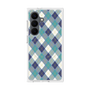 プレミアムスクエアケース with SnapMag［ Argyle - Blue ］