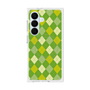 プレミアムスクエアケース with SnapMag［ Argyle - Green ］