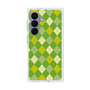 プレミアムスクエアケース with SnapMag［ Argyle - Green ］