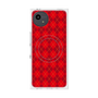 プレミアムスクエアケース with SnapMag［ Argyle - Red ］