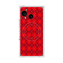 プレミアムスクエアケース with SnapMag［ Argyle - Red ］