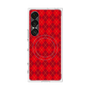 プレミアムスクエアケース with SnapMag［ Argyle - Red ］