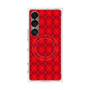 プレミアムスクエアケース with SnapMag［ Argyle - Red ］