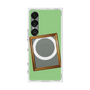 プレミアムスクエアケース with SnapMag［ Photo Frame - Light Green ］