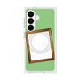 プレミアムスクエアケース with SnapMag［ Photo Frame - Light Green ］