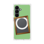 プレミアムスクエアケース with SnapMag［ Photo Frame - Light Green ］