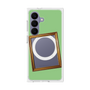 プレミアムスクエアケース with SnapMag［ Photo Frame - Light Green ］