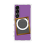 プレミアムスクエアケース with SnapMag［ Photo Frame - Purple ］